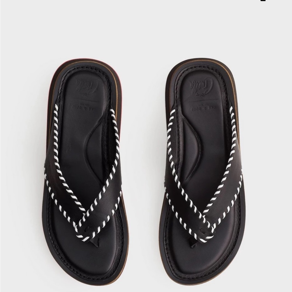 Rag & bone X Cruella Disney Collaboration Thong Sandal 37 NWOT